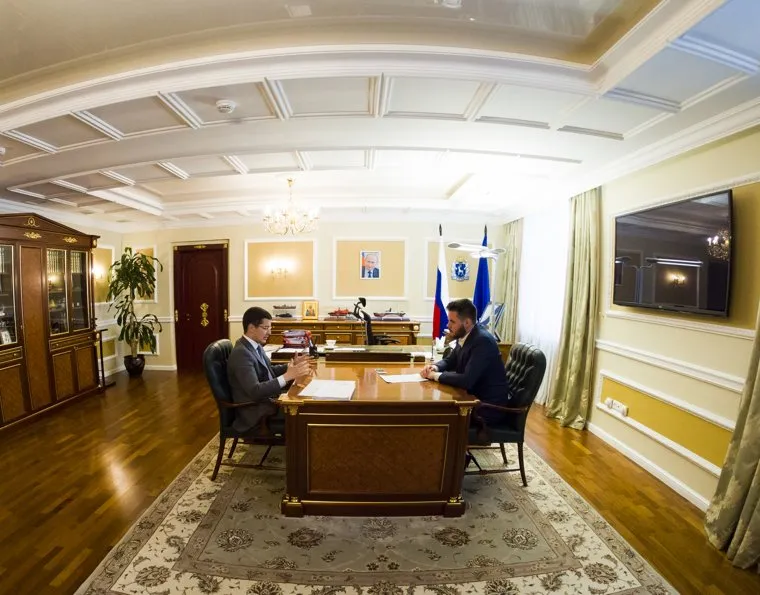 Интервью с врио губернатора ЯНАО Дмитрием Артюховым. Салехард, кабинет губернатора, артюхов дмитрий