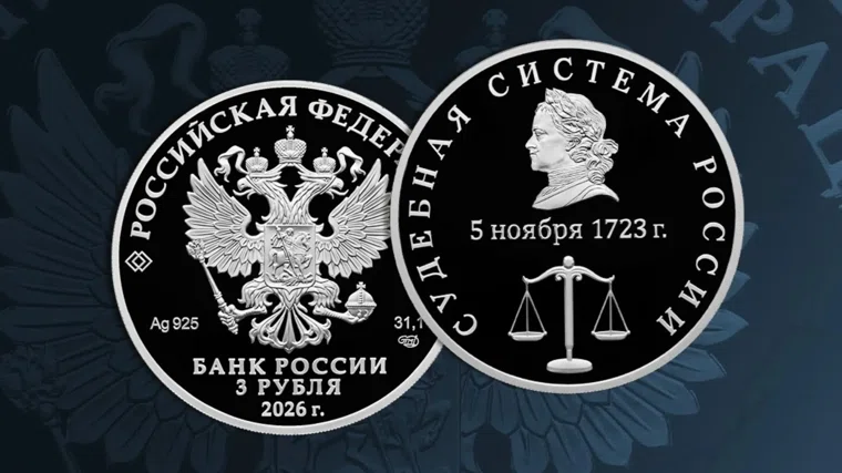 ЦБ выпустил монету "Судебная система России"