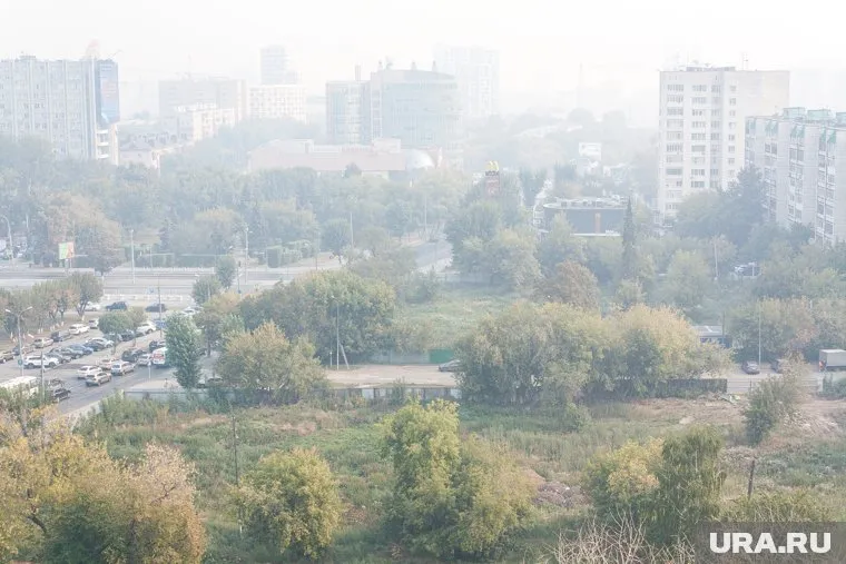В Тюмень дым от пожаров пришел из Тюменского района и Курганской области