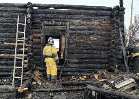 В Курганской области на пожаре обнаружено тело мужчины