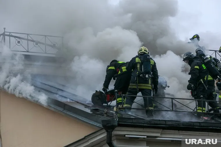 На Курском вокзале начался пожар