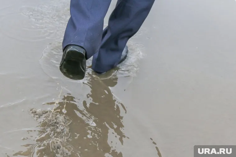 Вода вышла на подъездную дорогу к деревне Иковское (архивное фото)