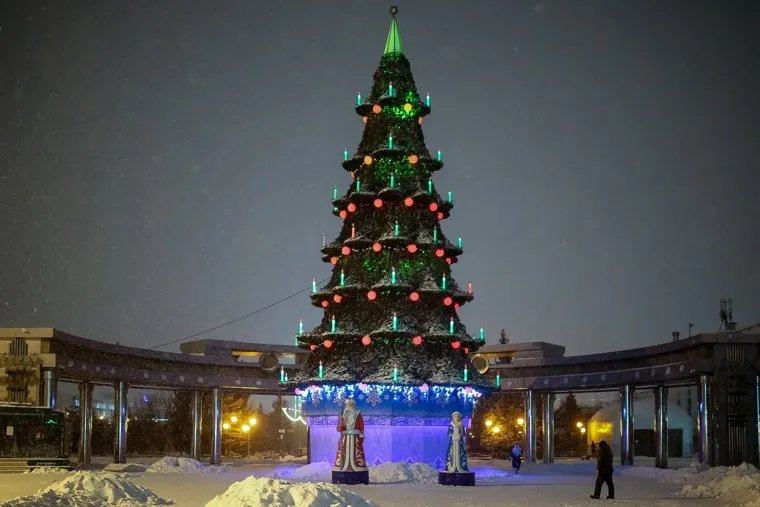 Новогоднее оформление. Тюмень