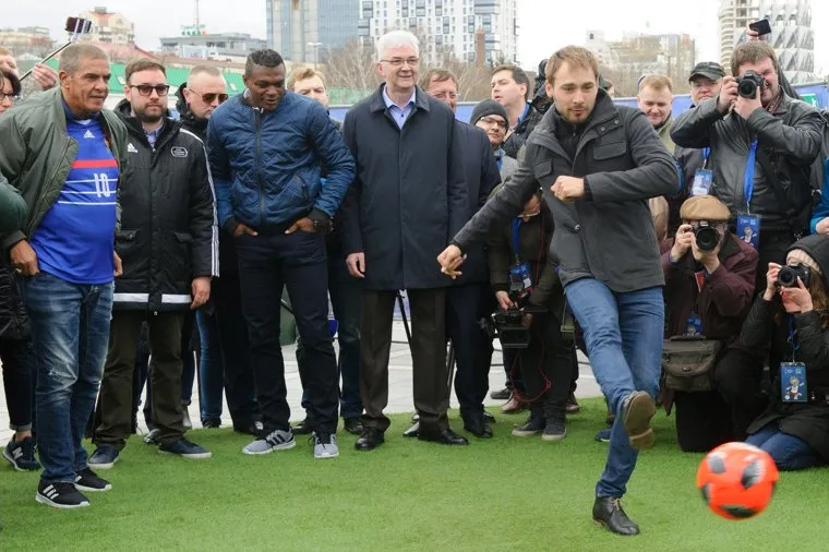 Открытие футбольного парка в Историческом сквере Екатеринбурга