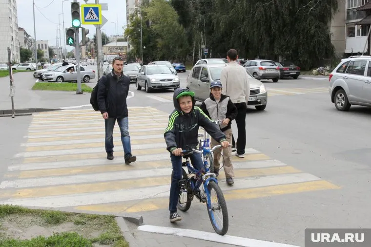 Полицейский не заметил мальчиков на зебре