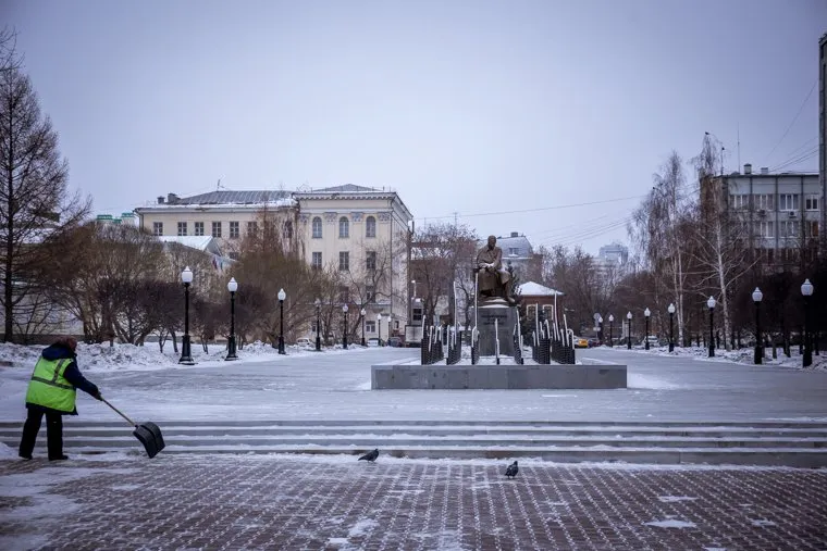 Обновленный сквер Попова. Екатеринбург