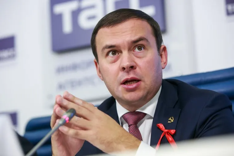 Пресс-конференция КПРФ в ТАСС с участием лидера партии Геннадием Зюгановым. Москва, афонин юрий