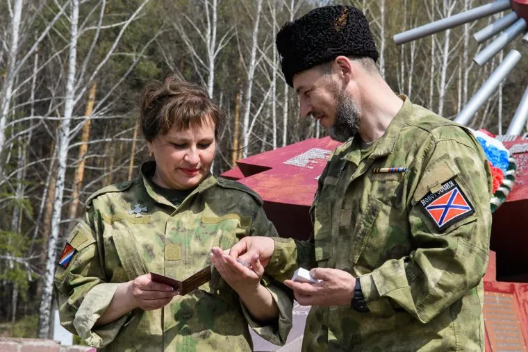 Добровольцы Донбасса в парке Маяковского. Екатеринбург