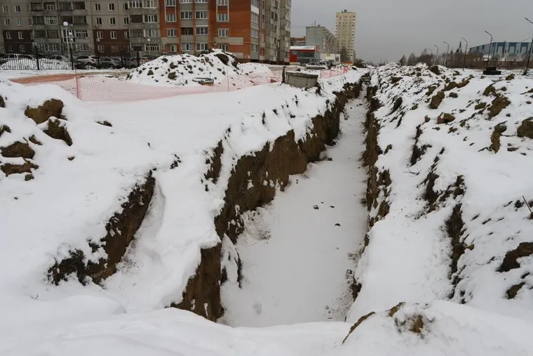 Ремонтные работы на ул. Мальцева. Курган