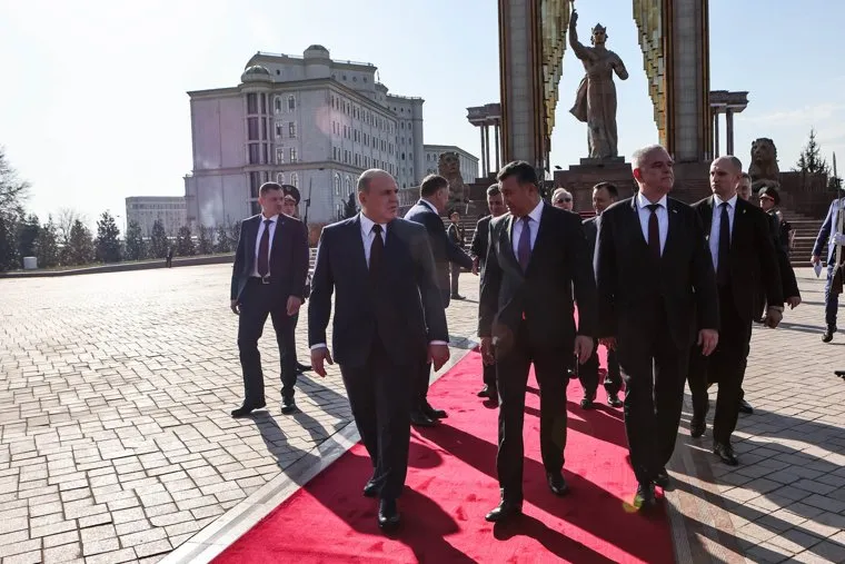 Михаил Мишустин с визитом в  в Душанбе. Душанбе