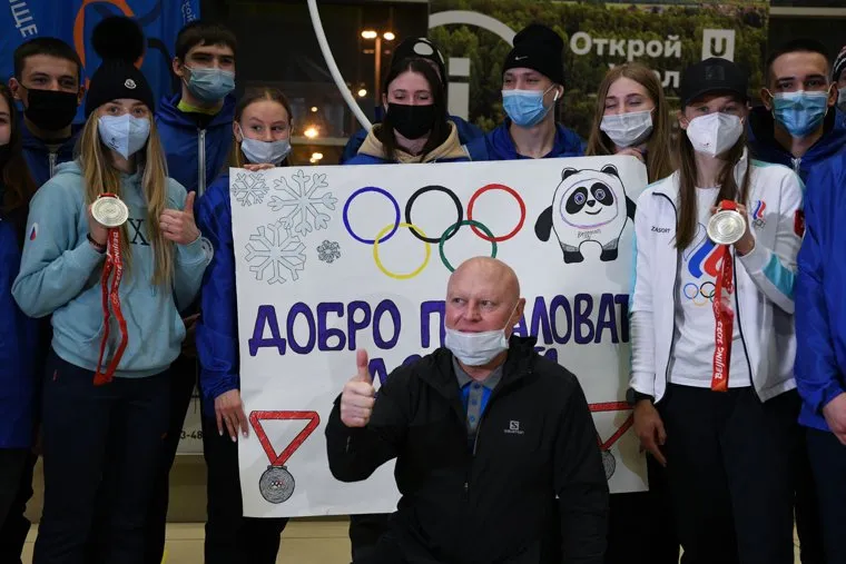 Встреча серебряных призеров Олимпийских игр-2022 Светаланы Мироновой и Ирины Казакевич. Екатеринбург