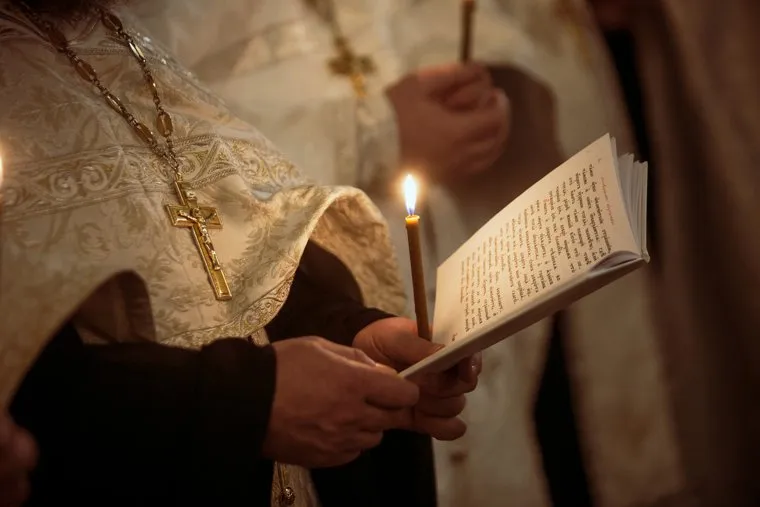 Отпевание протоиерея Всеволода Чаплина в Храме Федора Студита в Москве. Москва