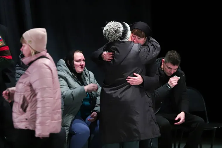 Прощание с военнослужащим по призыву Иванниковым Максимом, погибшим в боях под Курском. Екатеринбург