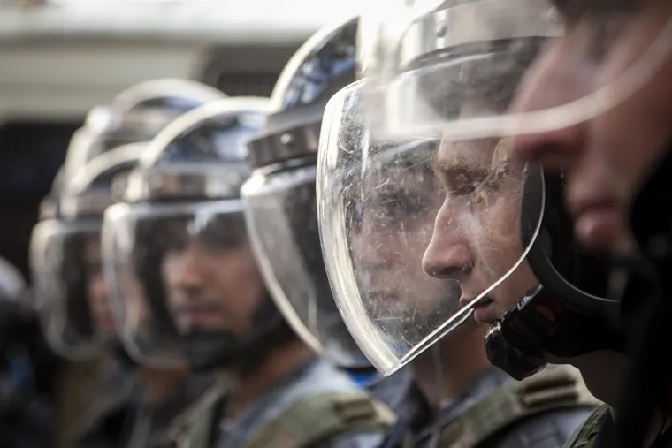 Разгон полицией несанкционированной акции оппозиции "Допускай" на Тверской улице 13. Москва