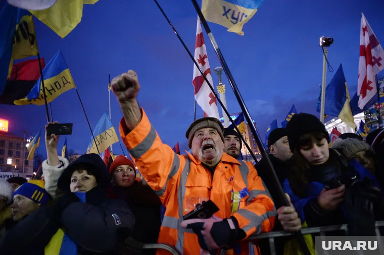 На Украине вспыхивают массовые протесты, заявила сенатор (архивное фото)