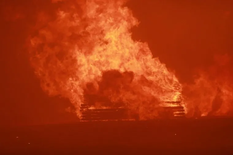 Пожар в Успенке. Тюмень 