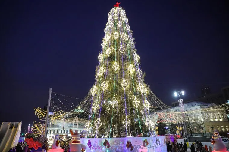 Открытие Ледового городка. Екатеринбург