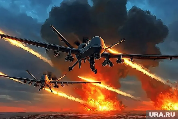 FPV-дроны уничтожили пикап и боевую бронированную машины «Snatch» под Харьковом