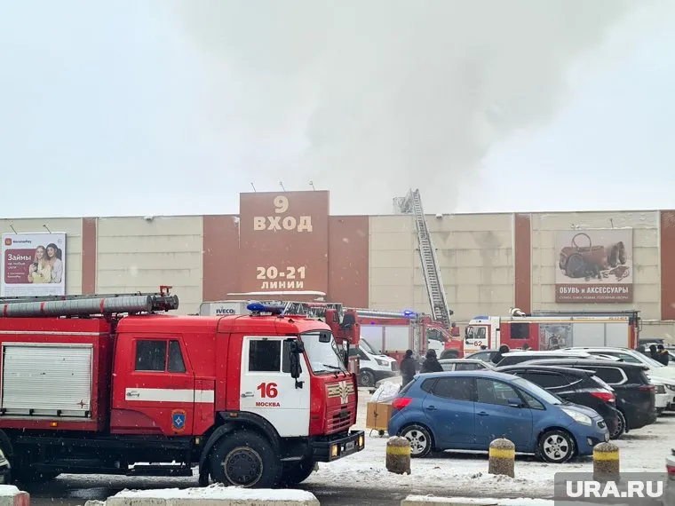 Пожар на рынке «Садовод» в Москве был потушен