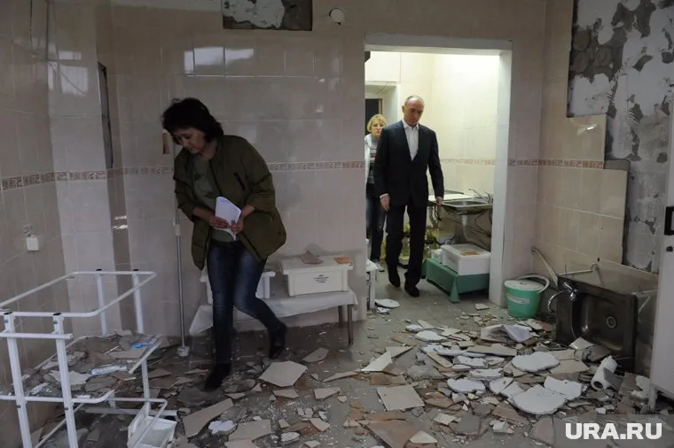 После сентябрьского землетрясения особенно пострадала больница