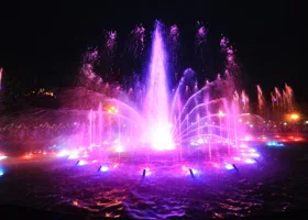 В Арктической зоне ХМАО открыли новогодний фонтан