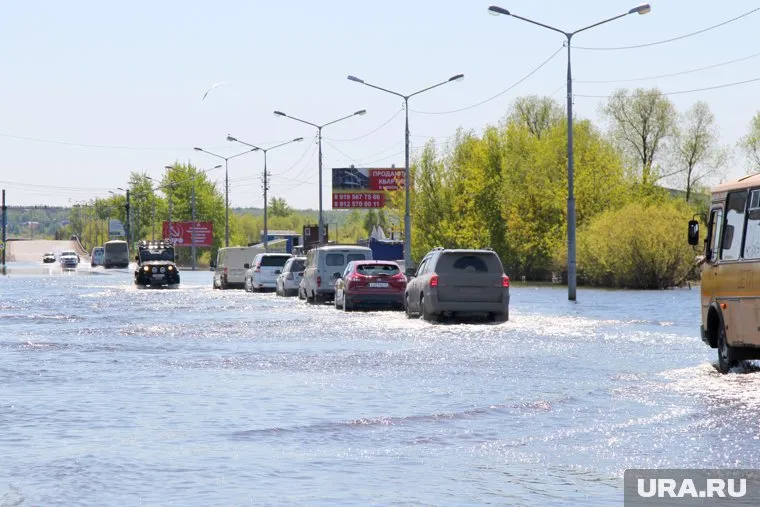 Курганцы будут отрезаны от города, если затопит шоссе Тюнина