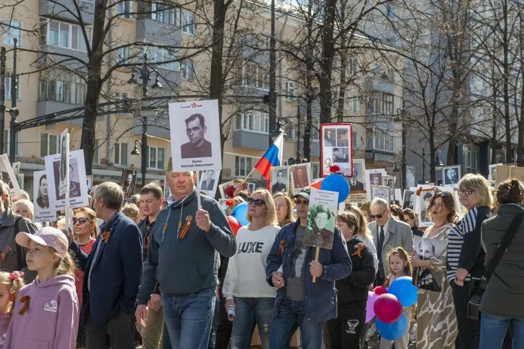 Парад.Бессмертный полк. Пермь