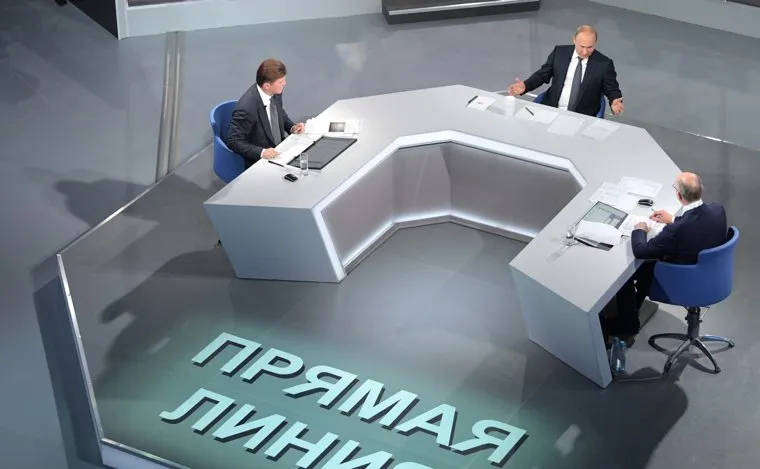 Прямая линия с Путиным. Москва, прямая линия