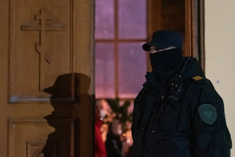 Пасхальное богослужение в Свято-Троицком кафедральном соборе. Екатеринбург