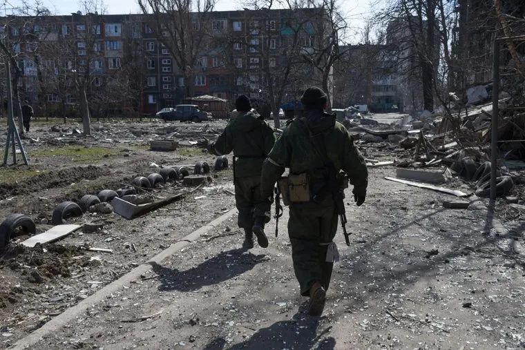 Обстановка в Мариуполе после освобождения района города от ВСУ. Украина