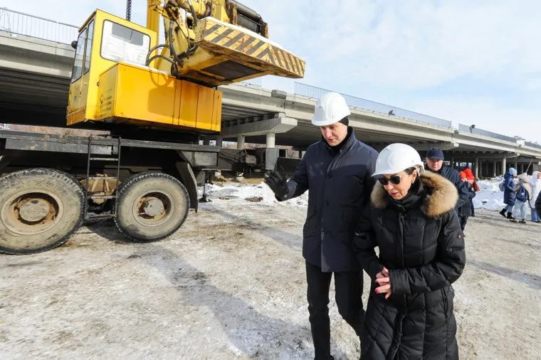 Наталья Котова на выездном совещании по реконструкции Ленинградского моста. Челябинск