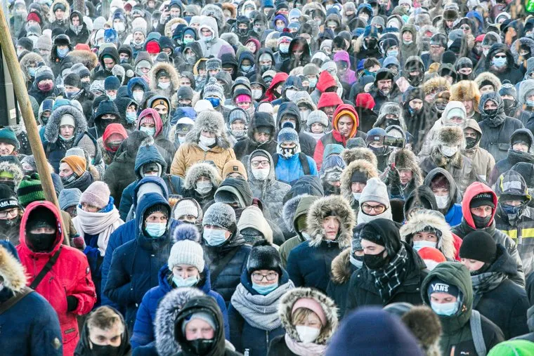 Несанкционированная оппозиционная акция. Тюмень