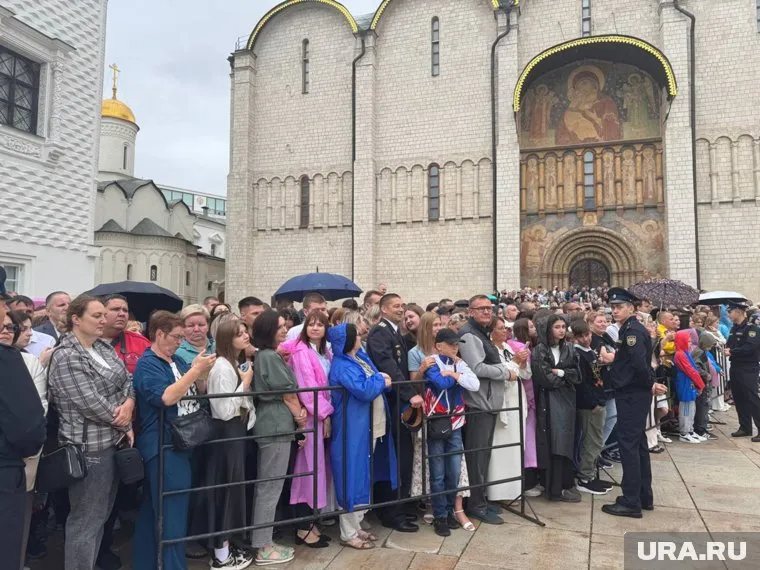 Церемония прошла на Соборной площади в Кремле