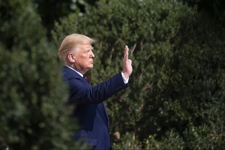 Дональд Трамп. stock