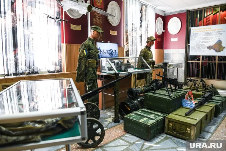 В ОДО организовали выставку трофеев, привезенных со спецоперации