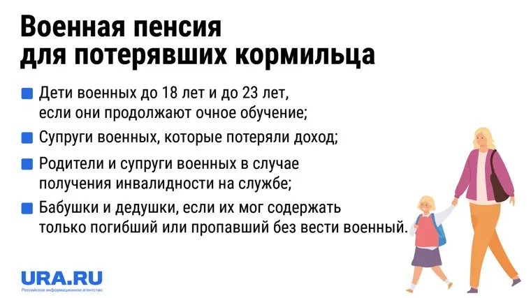 Потерявшие кормильца могут претендовать на военную пенсию