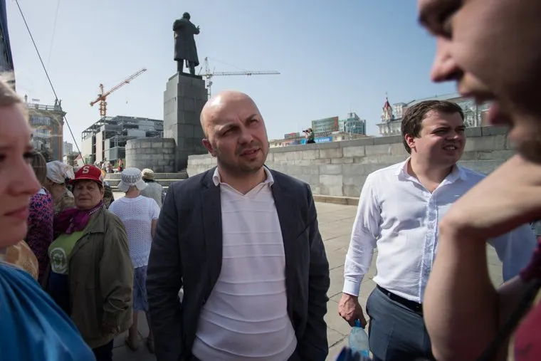 Митинг на Площади 1905 года против Александра Якоба. Справедливая Россия отправляет сити-менеджера в отставку. Екатеринбург