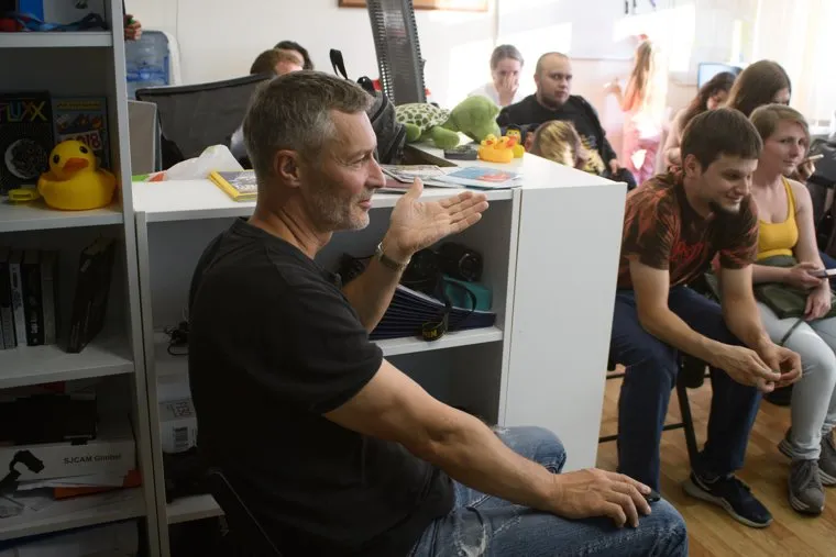 Евгений Ройзман и Дмитрий Головин в Штабе Навального. Екатеринбург