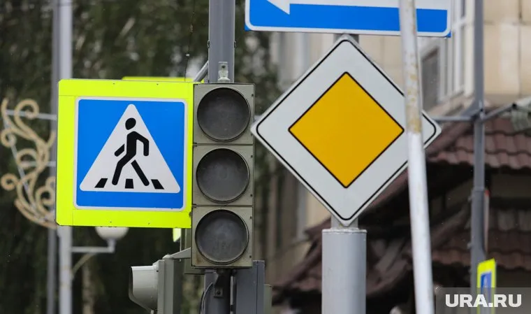 Курганцу выплатят ущерб за упавший на автомобиль дорожный знак