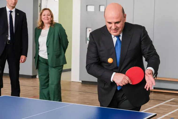 1 сентября М.В. Мишустин посетил школу 1579. Москва