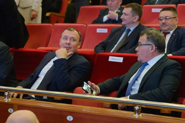 Новогодний прием Евгения Куйвашева в Театре Эстрады для представителей общественности. Екатеринбург, тунгусов владимир, орлов алексей