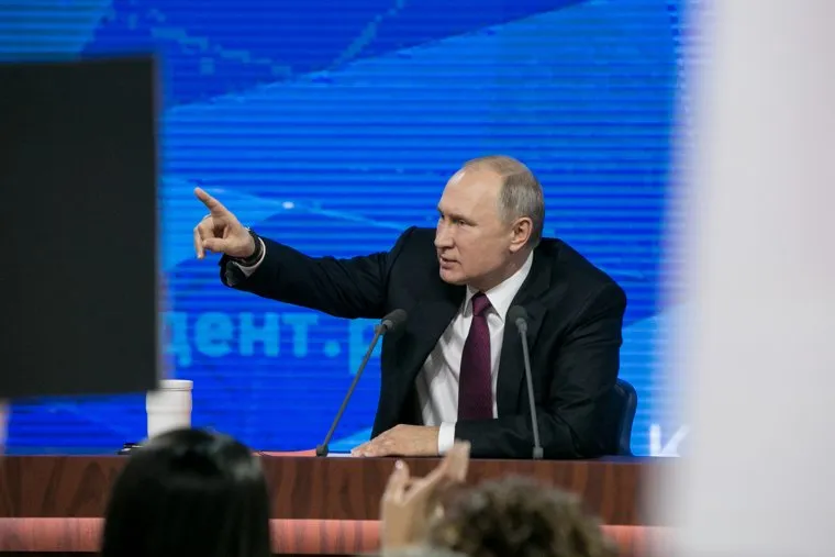Пресс-конференция Президента России Владимира Путина. Москва, путин владимир