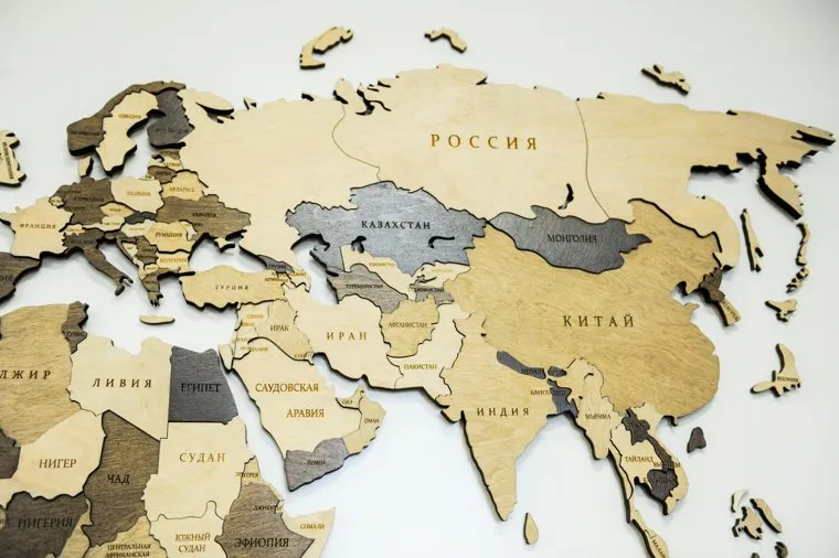 Карта мира. Челябинск