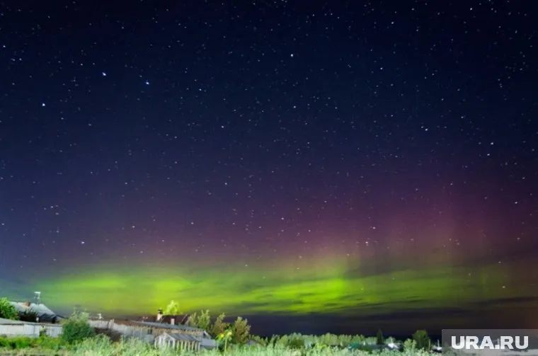 Северное сияние показалось в небе над Ирбитом