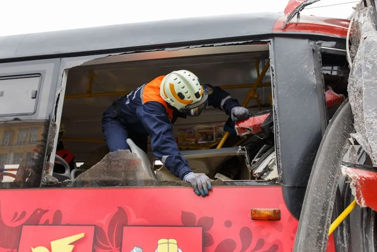 Авария трамваев в городе Златоуст. Златоуст