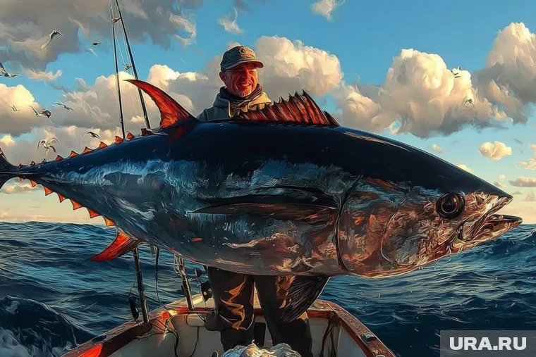 У Курил поймали тунца весом 284 кг