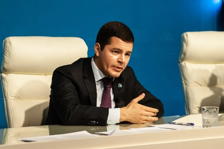 Пресс-конференция губернатора ЯНАО Дмитрия Артюхова. Салехард