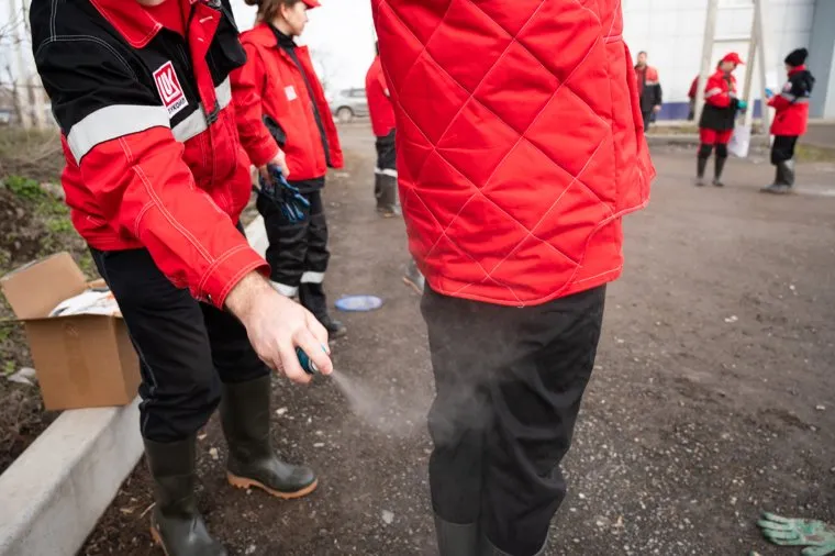 Субботник на реке Мулянка, с участием сотрудников ПНОС. Пермь