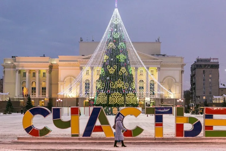 Новогоднее оформление. Тюмень