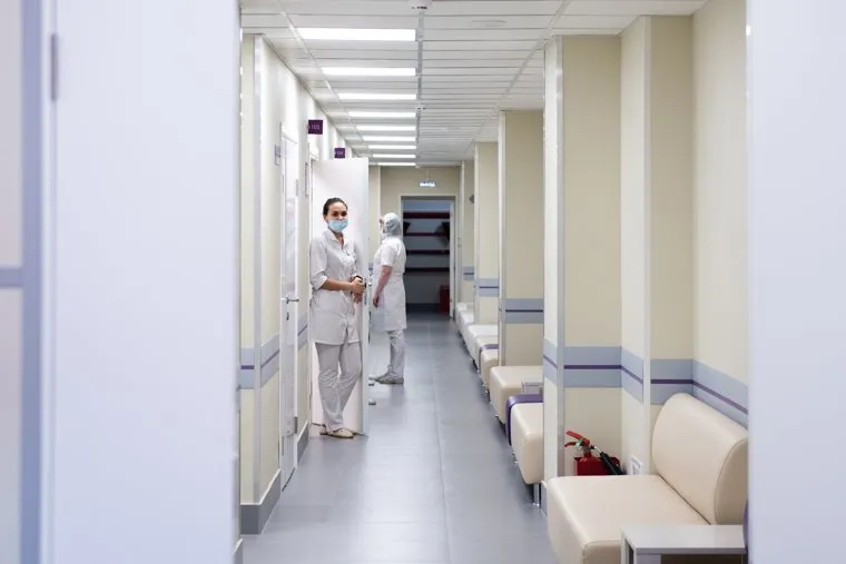 Обновленная поликлиника Екатеринбургского клинического перинатального центра. Екатеринбург